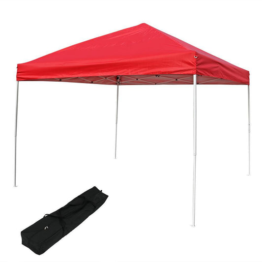10 ft. x 10 ft. Red -Up Straight Leg Canopy with Carrying Bag